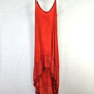 Boutique Boho Hi-Low sequined Dress OS